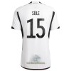 Officiële Voetbalshirt Duitsland Sule 15 Thuis WK 2022 - Heren